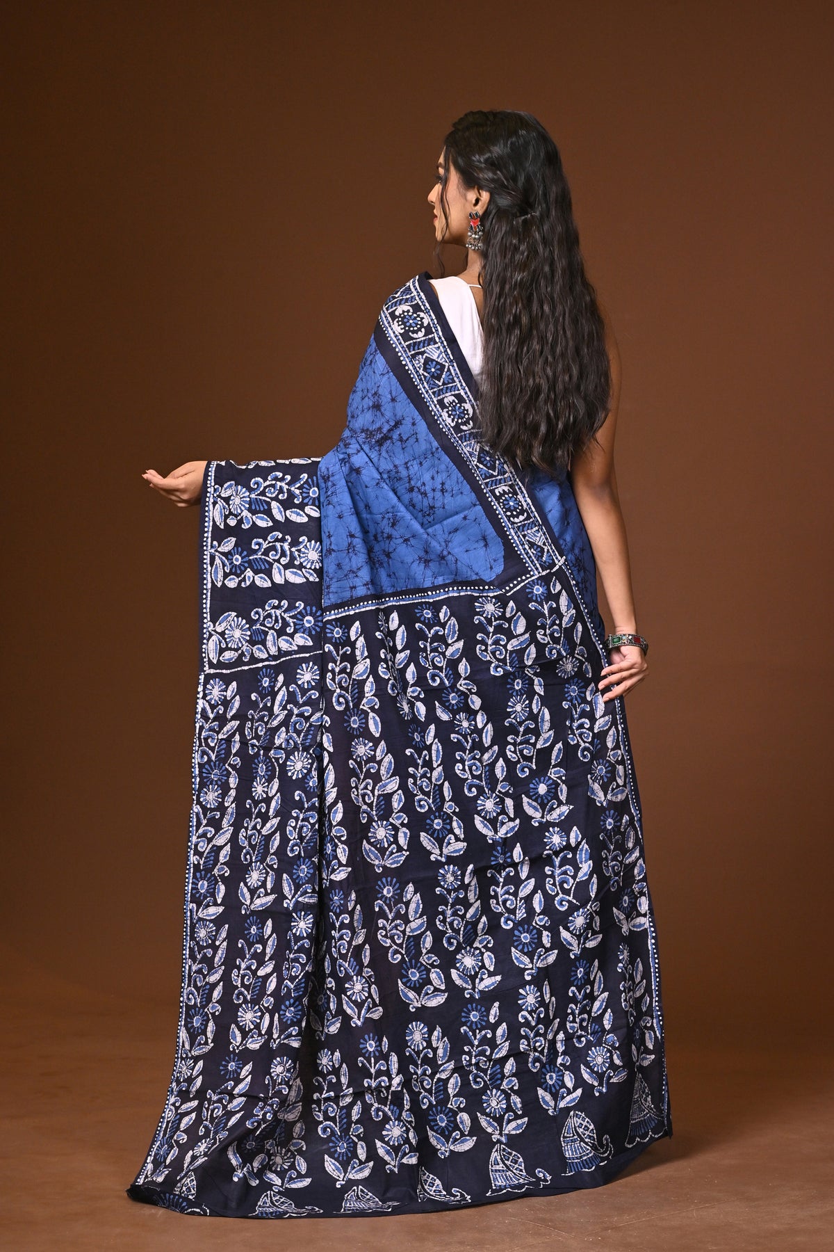 Cotton Hand Batik Saree