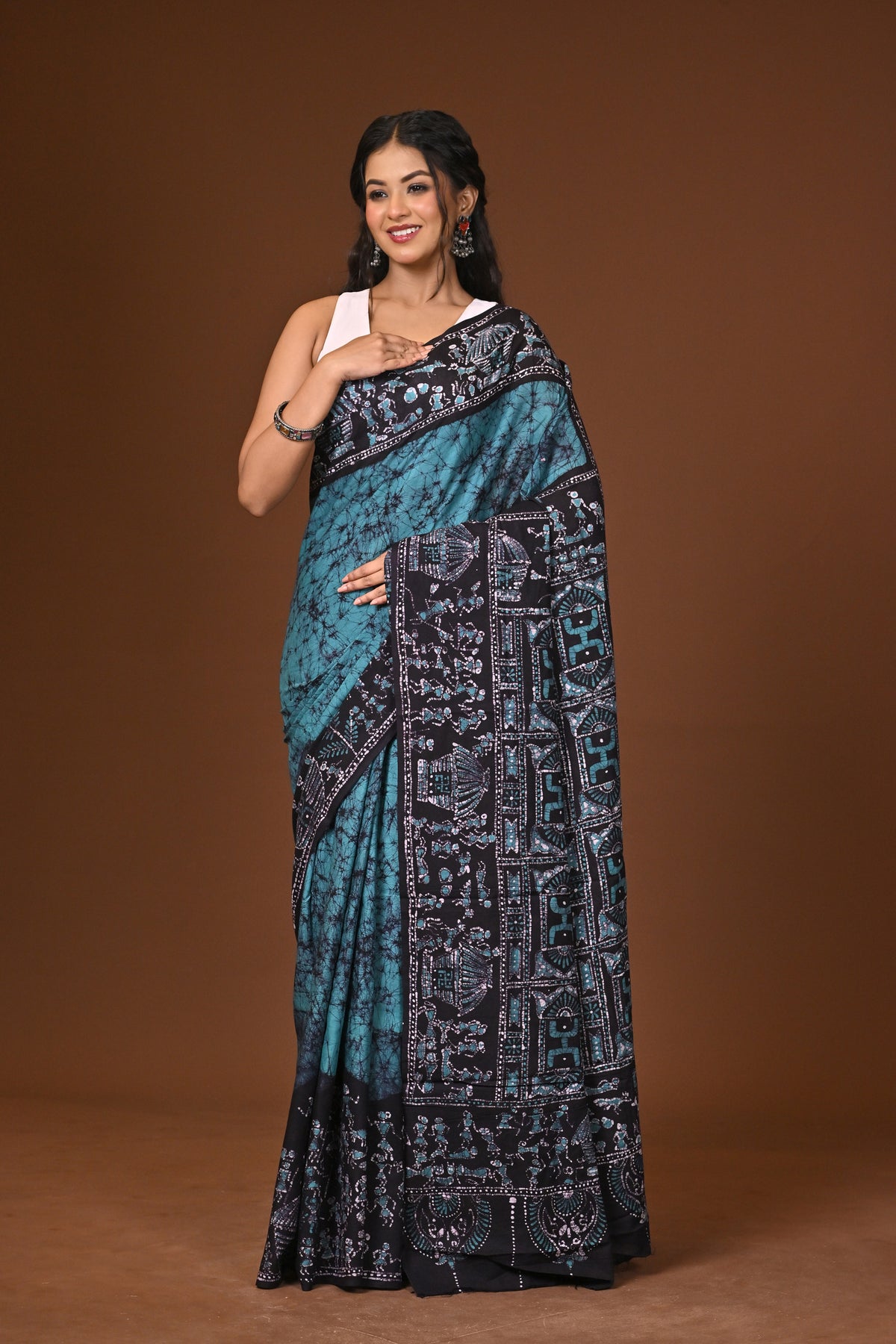Cotton Hand Batik Saree
