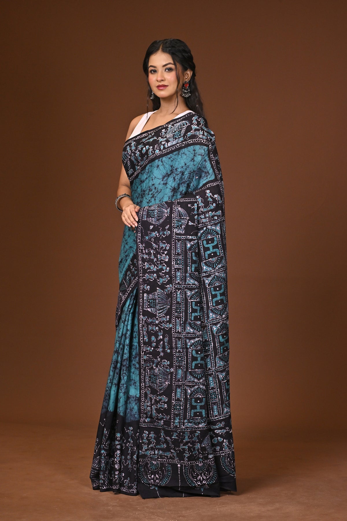 Cotton Hand Batik Saree