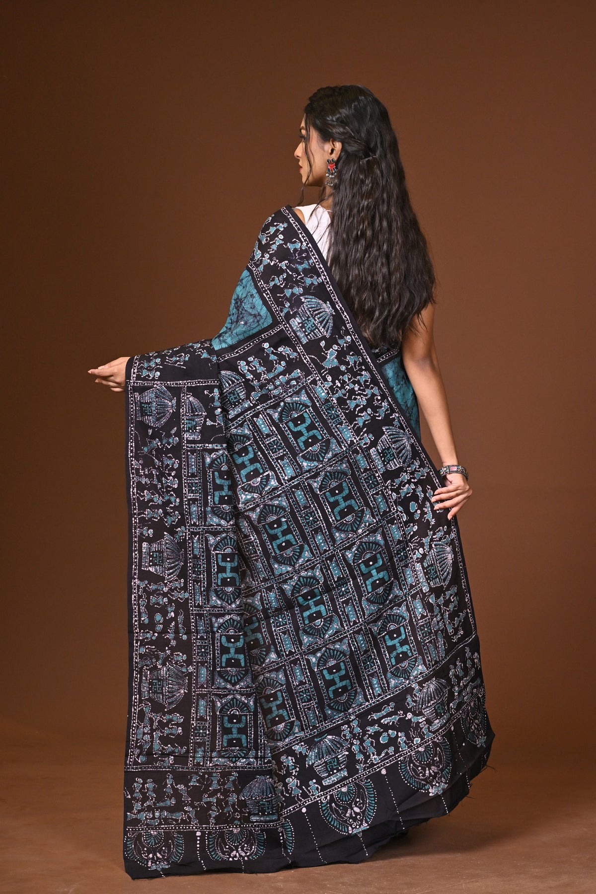 Cotton Hand Batik Saree