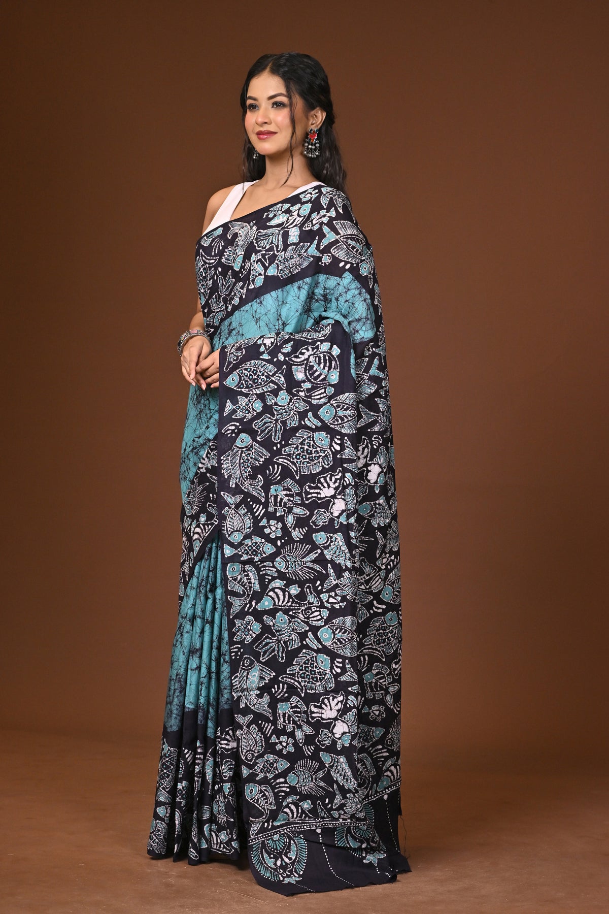Cotton Hand Batik Saree