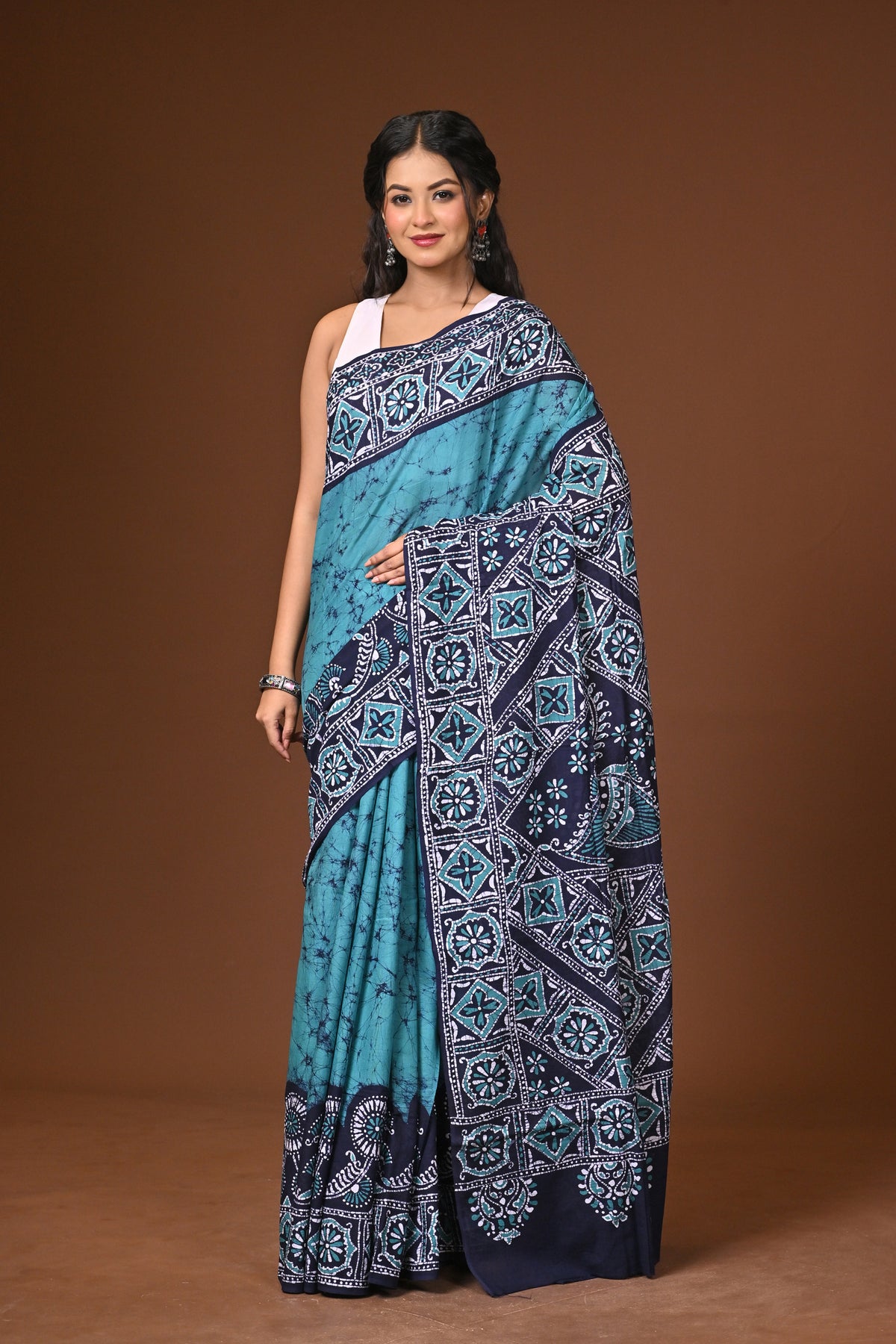 Cotton Hand Batik Saree