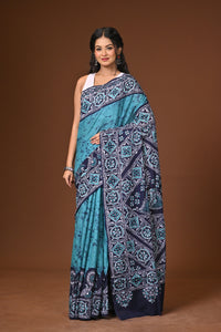 Cotton Hand Batik Saree