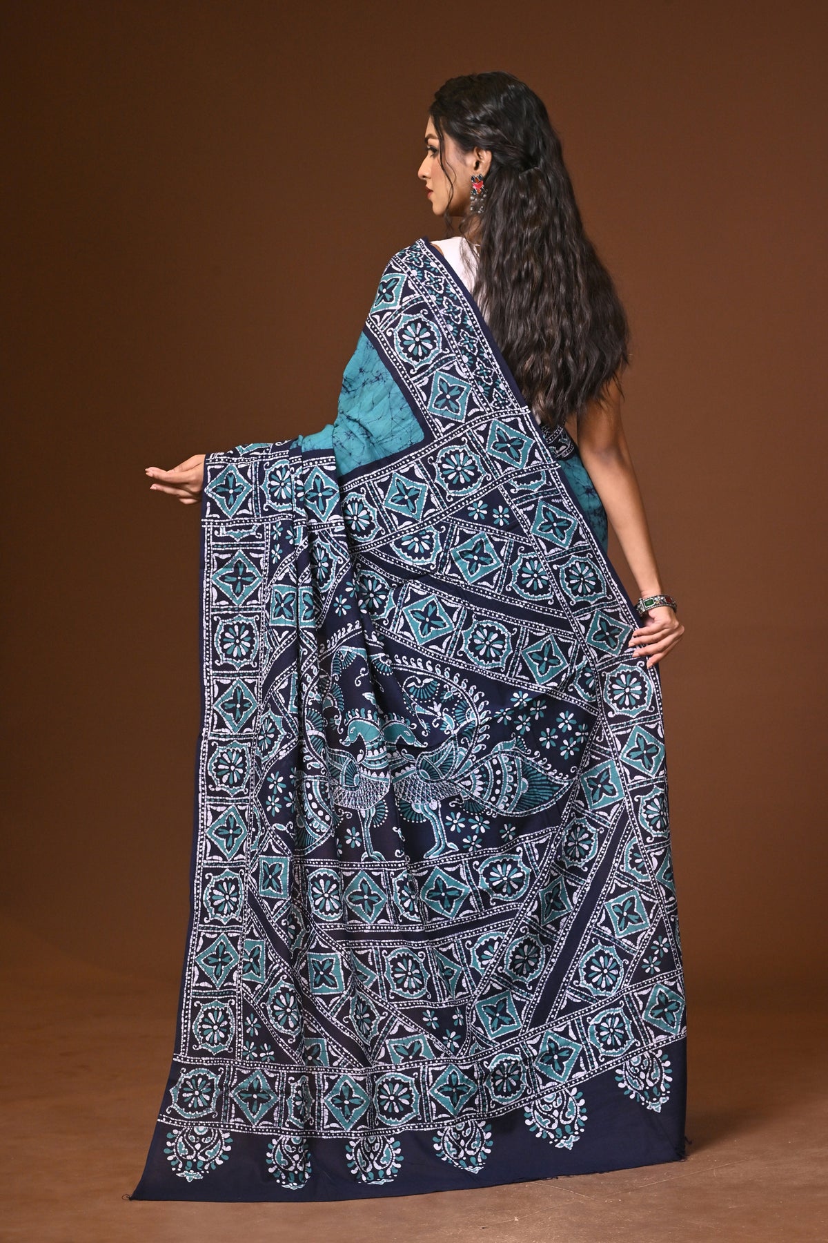 Cotton Hand Batik Saree