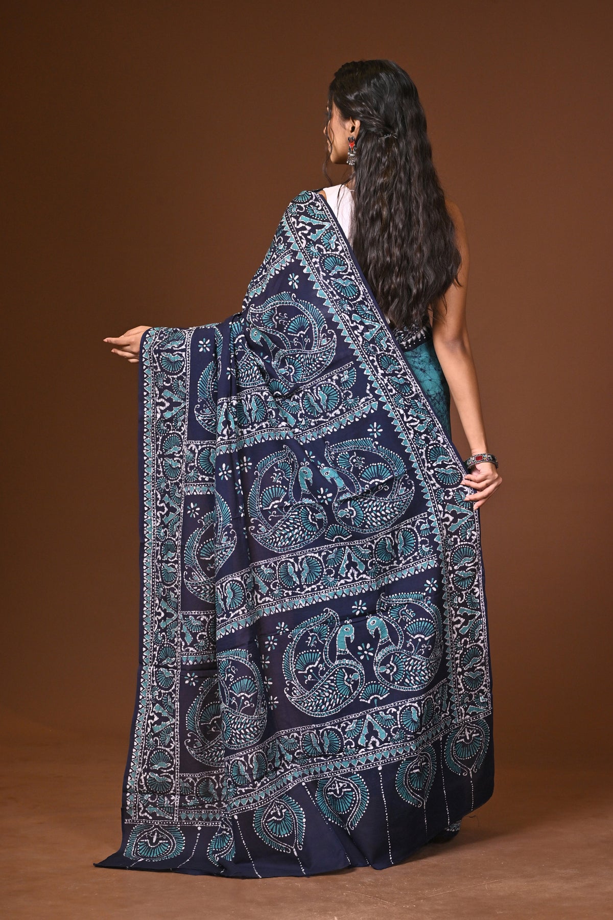 Cotton Hand Batik Saree
