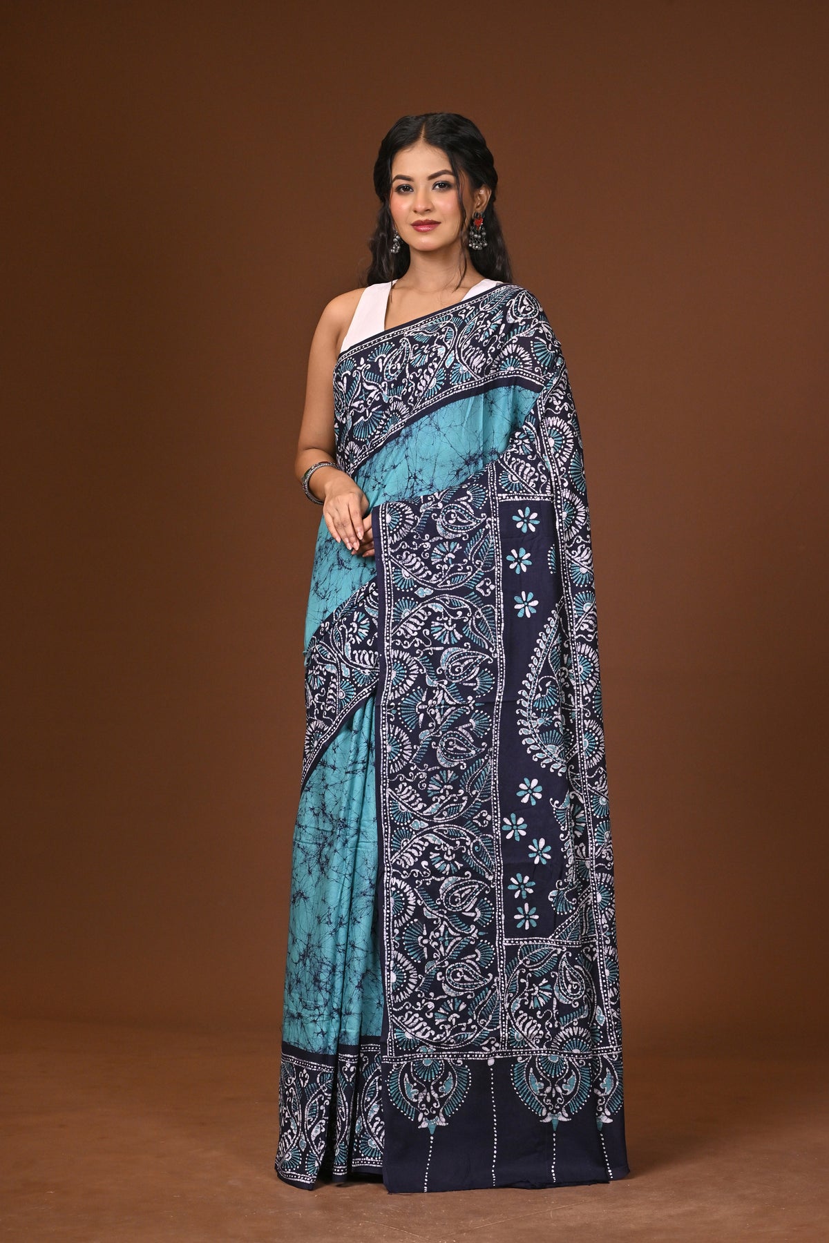 Cotton Hand Batik Saree