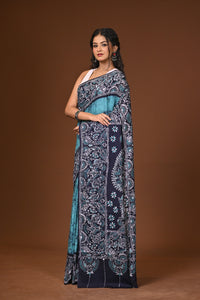 Cotton Hand Batik Saree