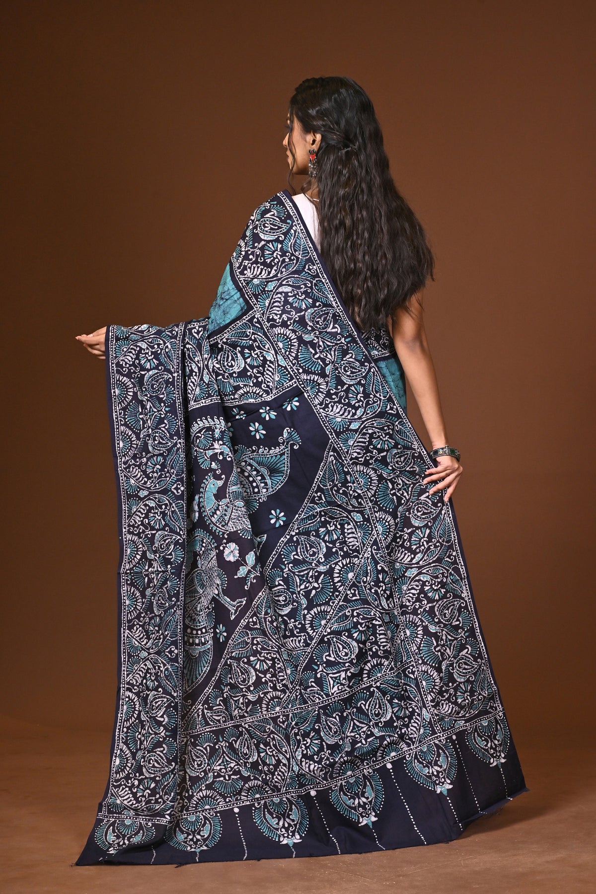 Cotton Hand Batik Saree