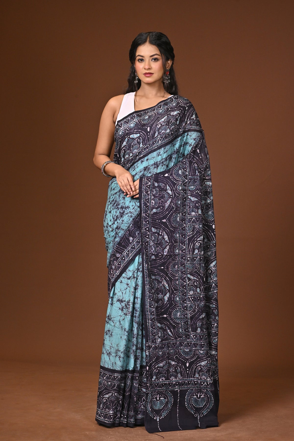 Cotton Hand Batik Saree