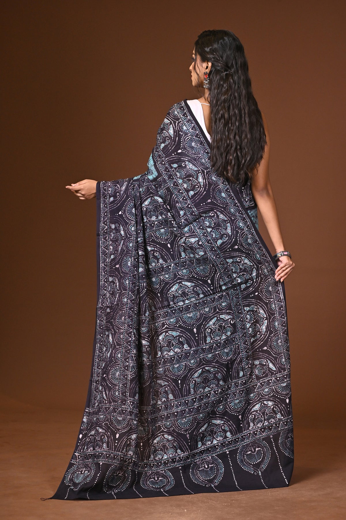 Cotton Hand Batik Saree