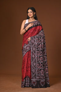Cotton Hand Batik Saree