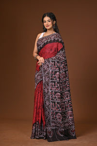 Cotton Hand Batik Saree