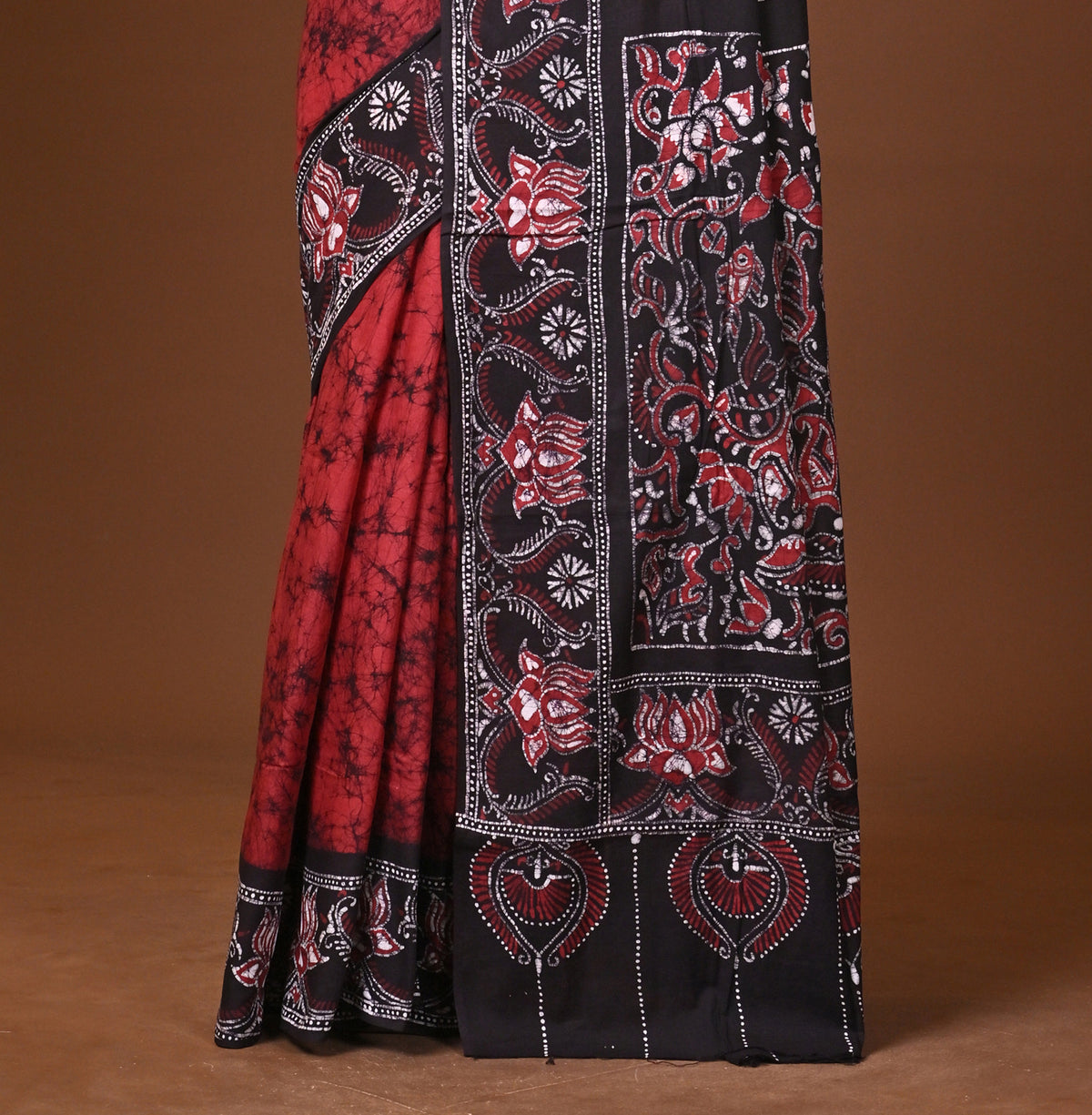 Cotton Hand Batik Saree
