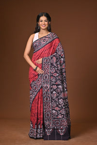 Cotton Hand Batik Saree