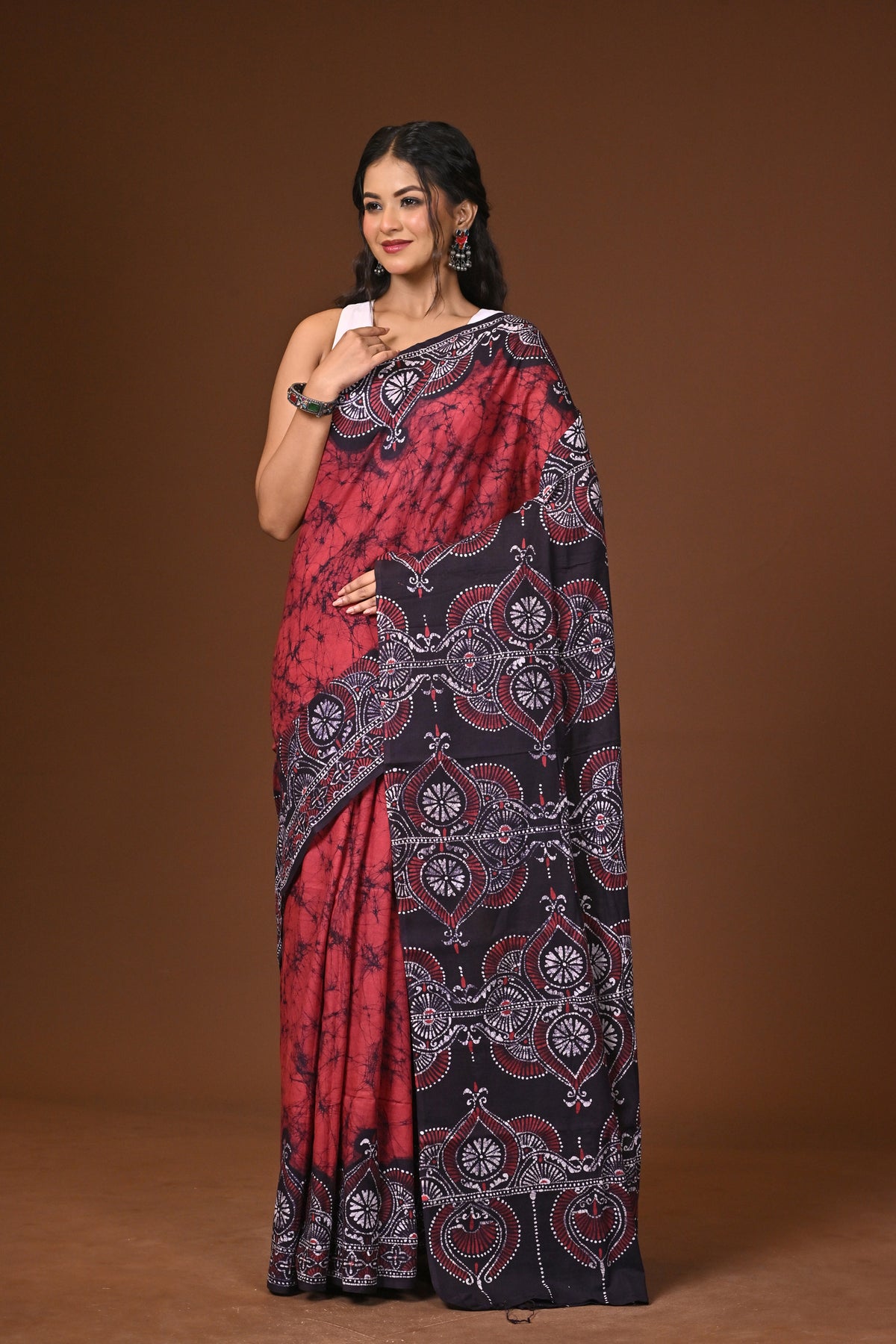 Cotton Hand Batik Saree