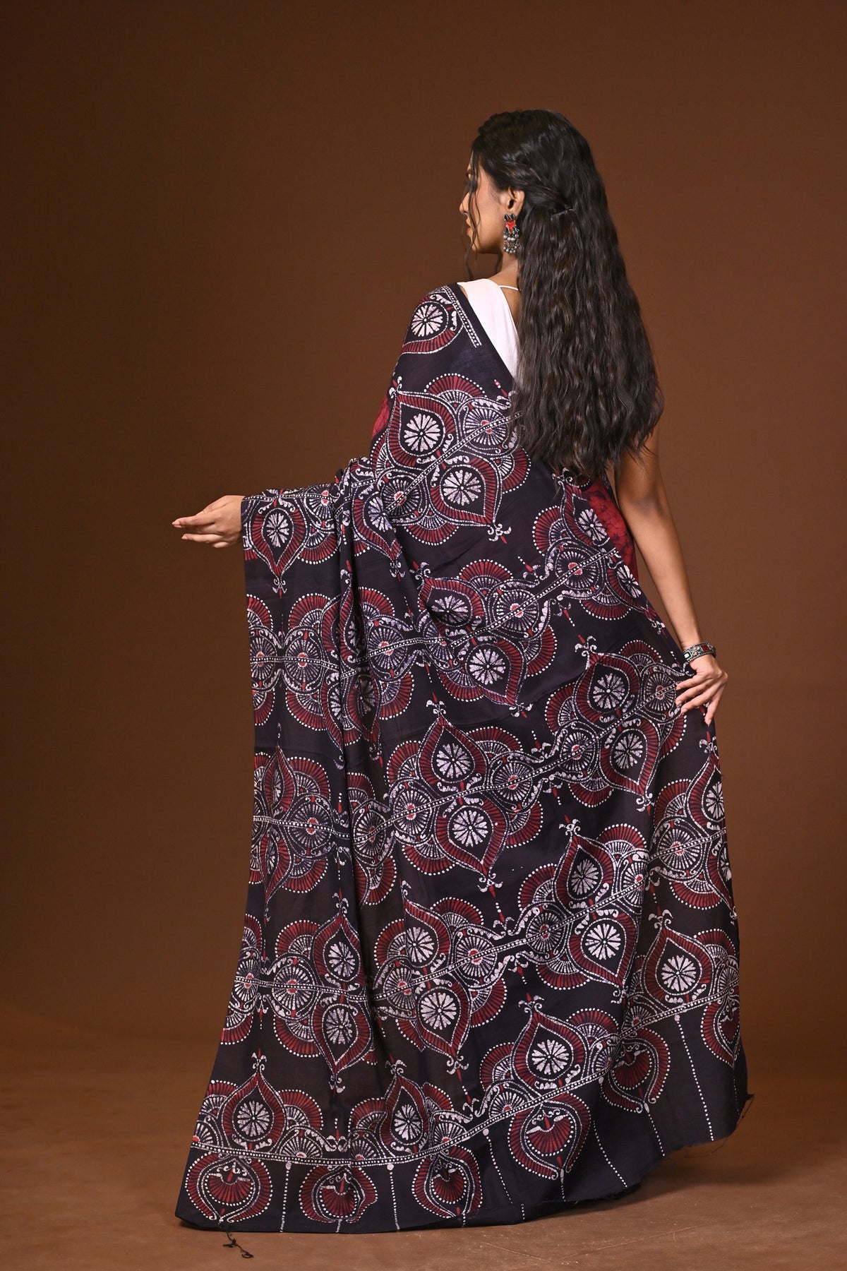 Cotton Hand Batik Saree