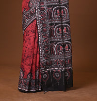 Cotton Hand Batik Saree