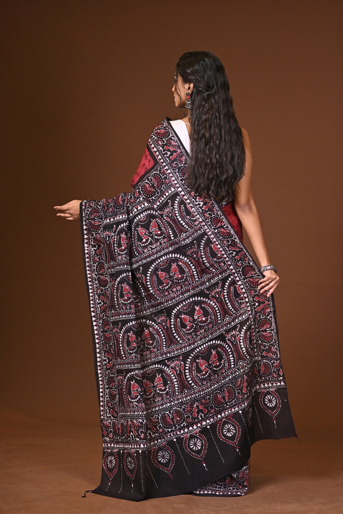 Cotton Hand Batik Saree