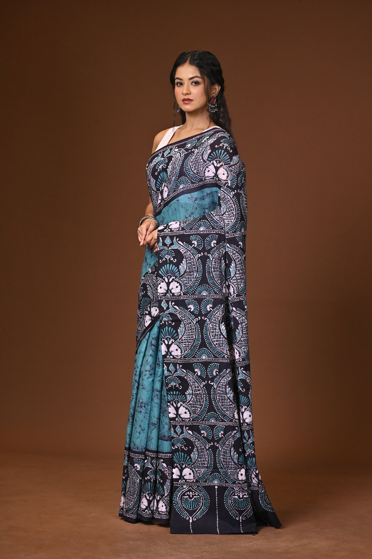 Cotton Hand Batik Saree