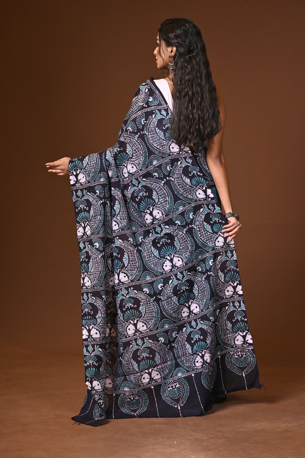 Cotton Hand Batik Saree