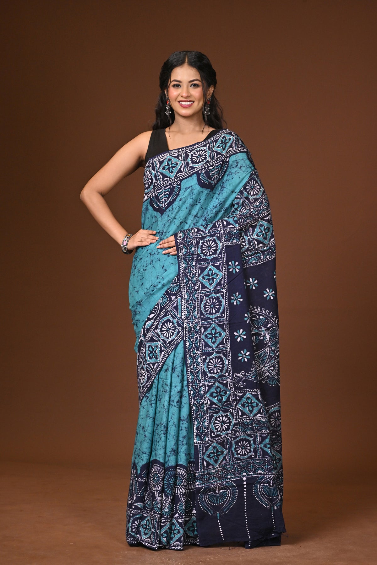 Cotton Hand Batik Saree