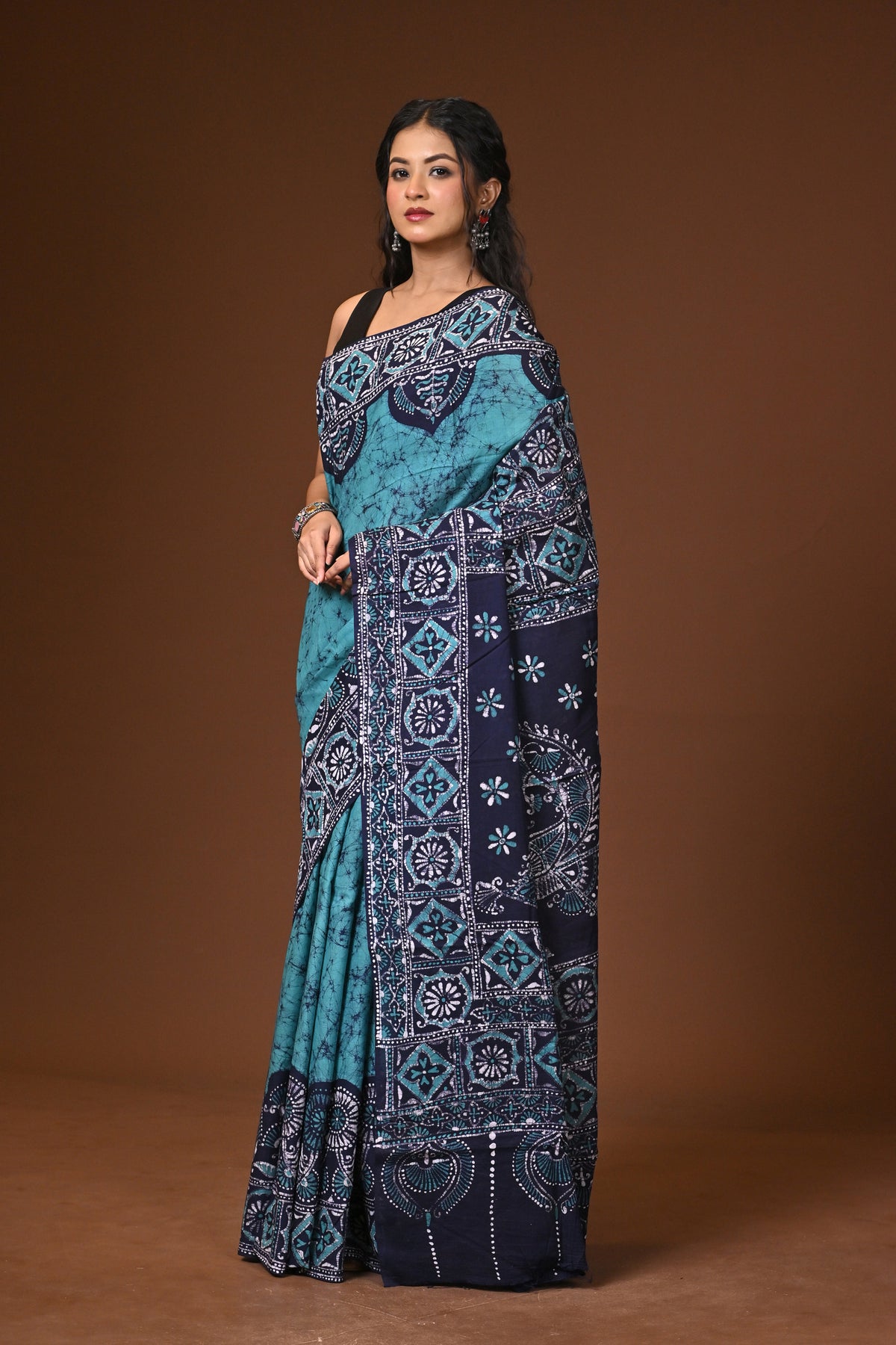 Cotton Hand Batik Saree