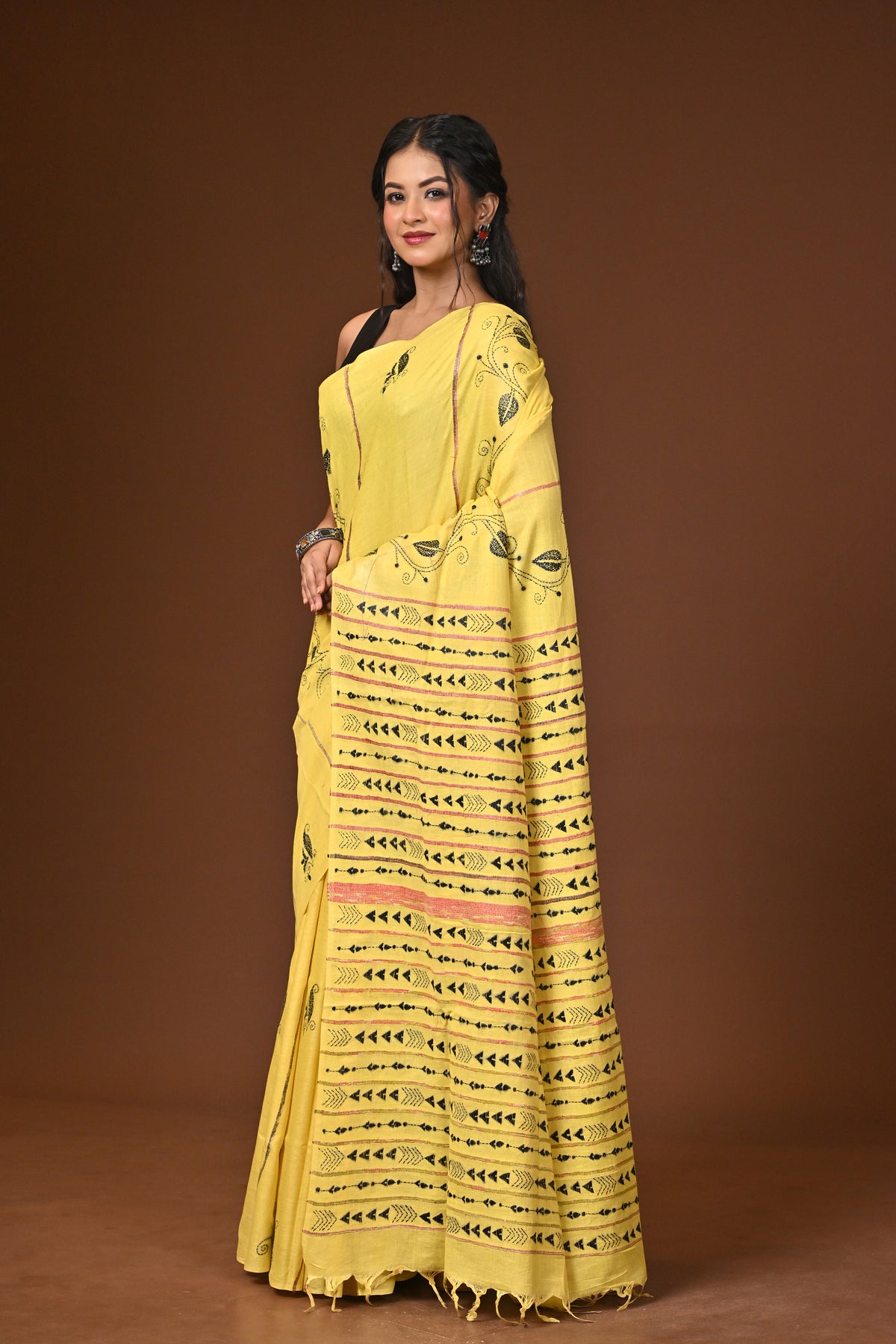 Cotton Khesh Kantha Saree