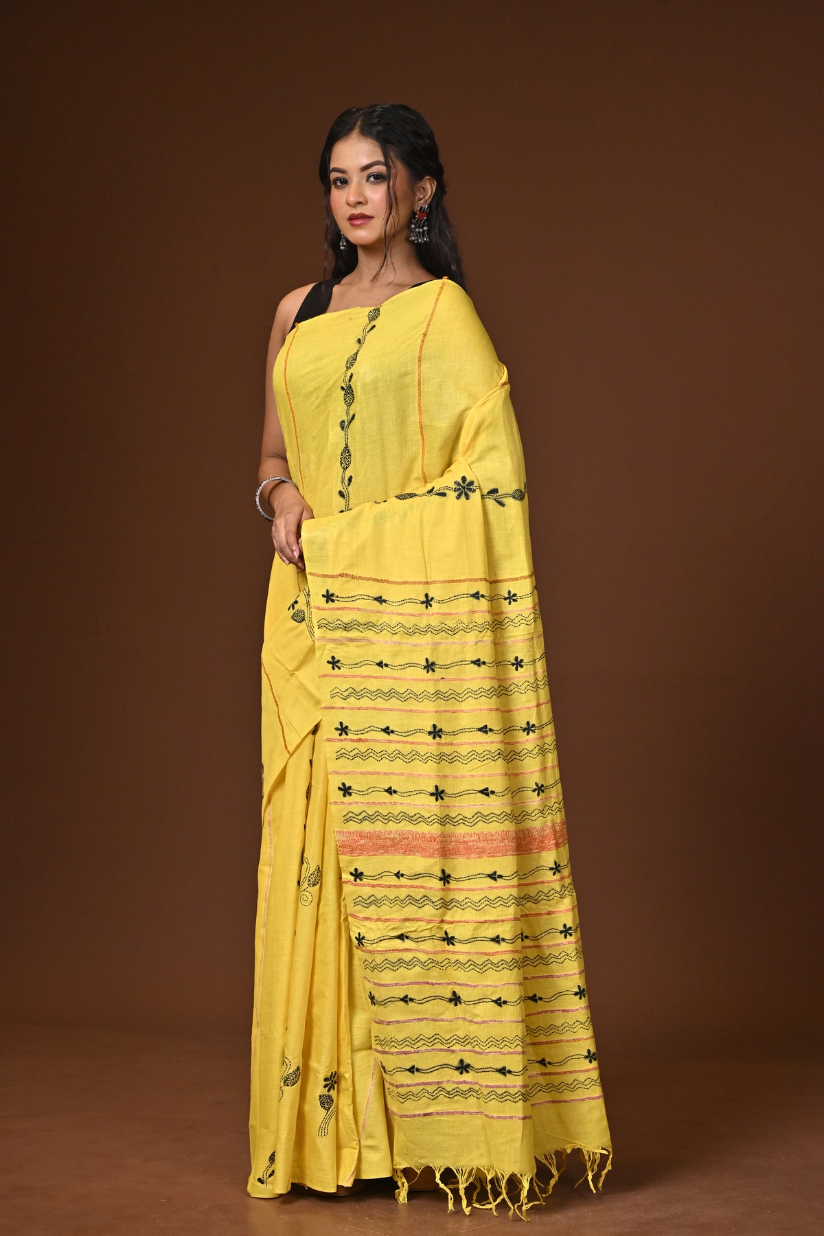 Cotton Khesh Kantha Saree