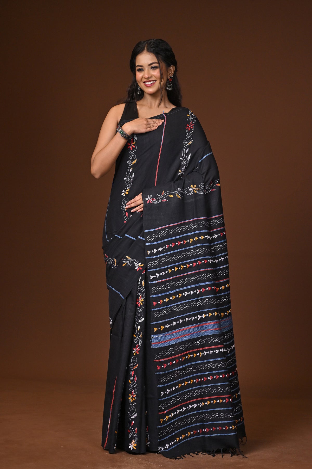 Cotton Khesh Kantha Saree