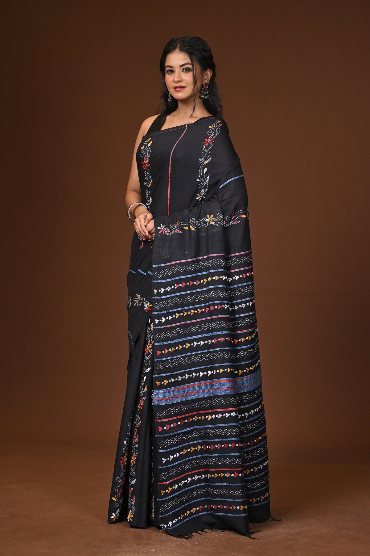 Cotton Khesh Kantha Saree