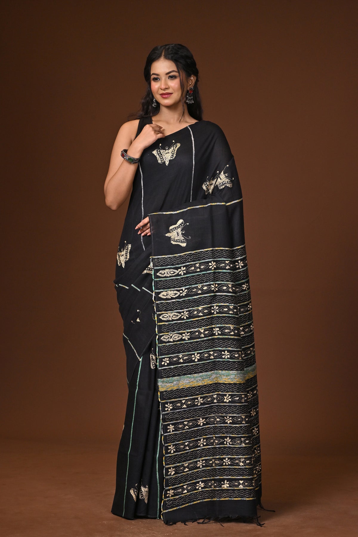 Cotton Khesh Kantha Saree