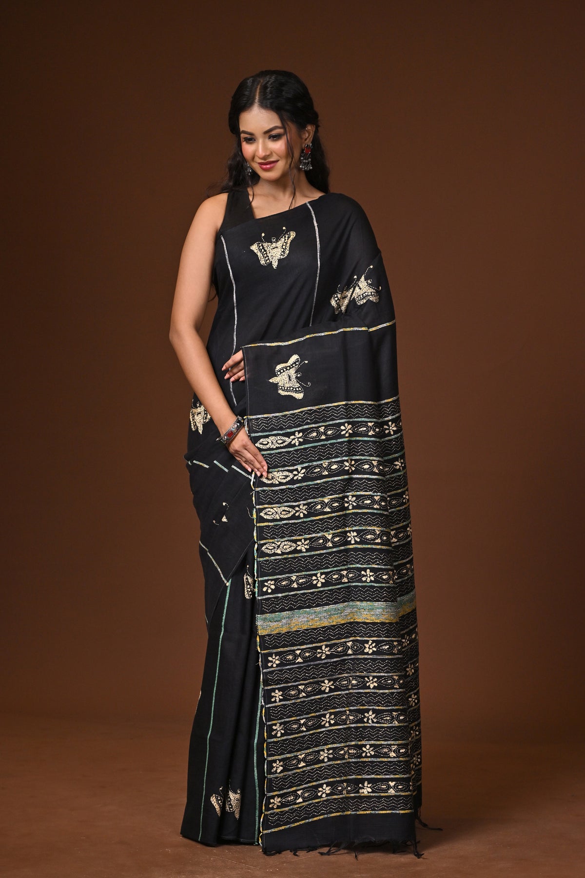 Cotton Khesh Kantha Saree