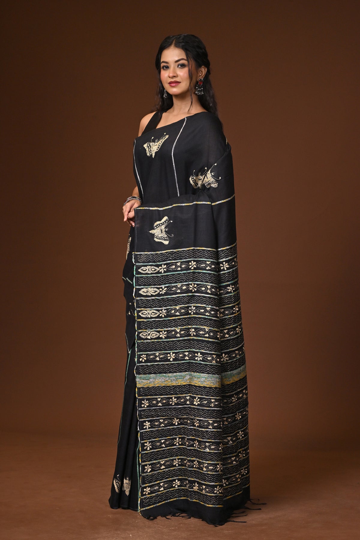 Cotton Khesh Kantha Saree