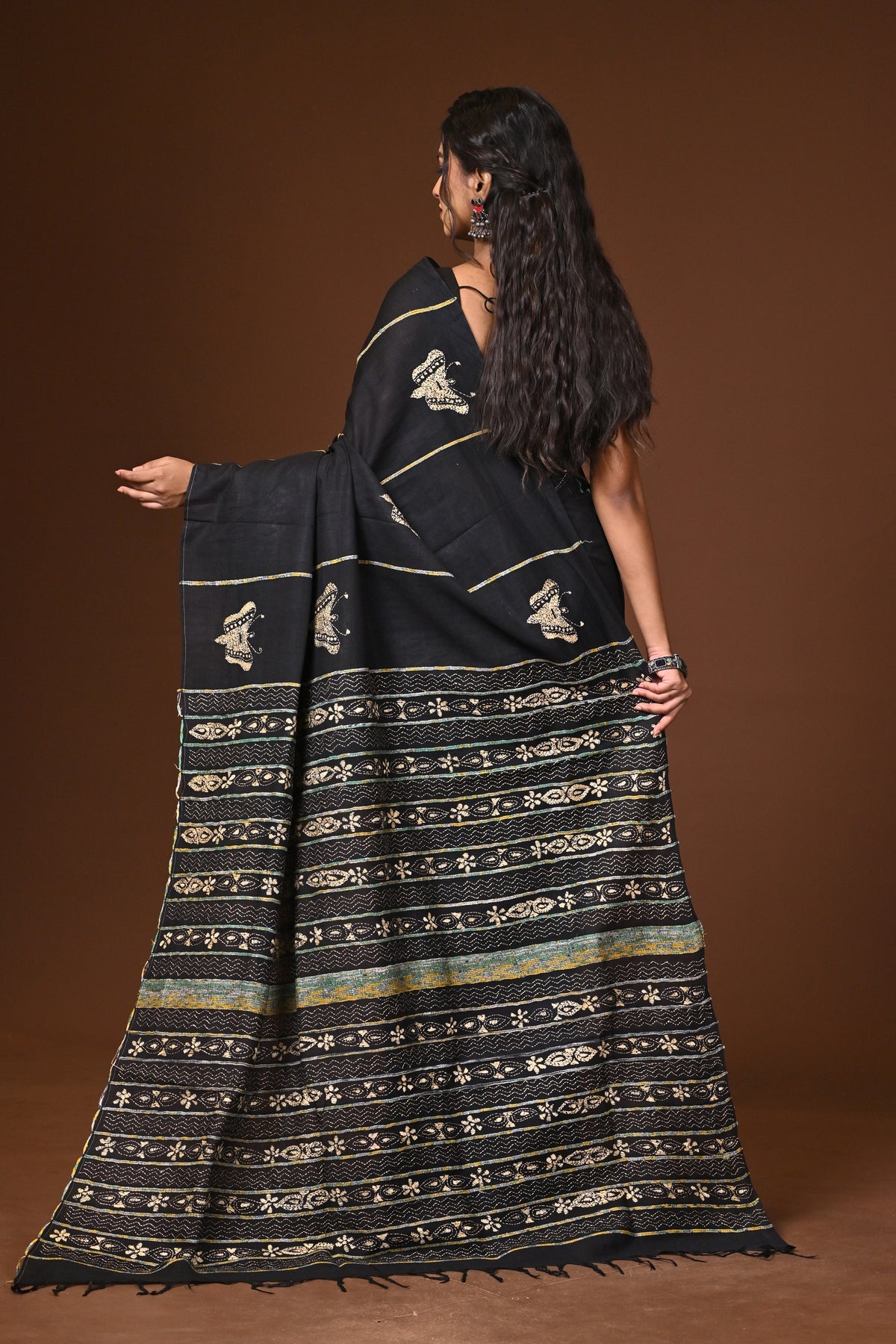 Cotton Khesh Kantha Saree