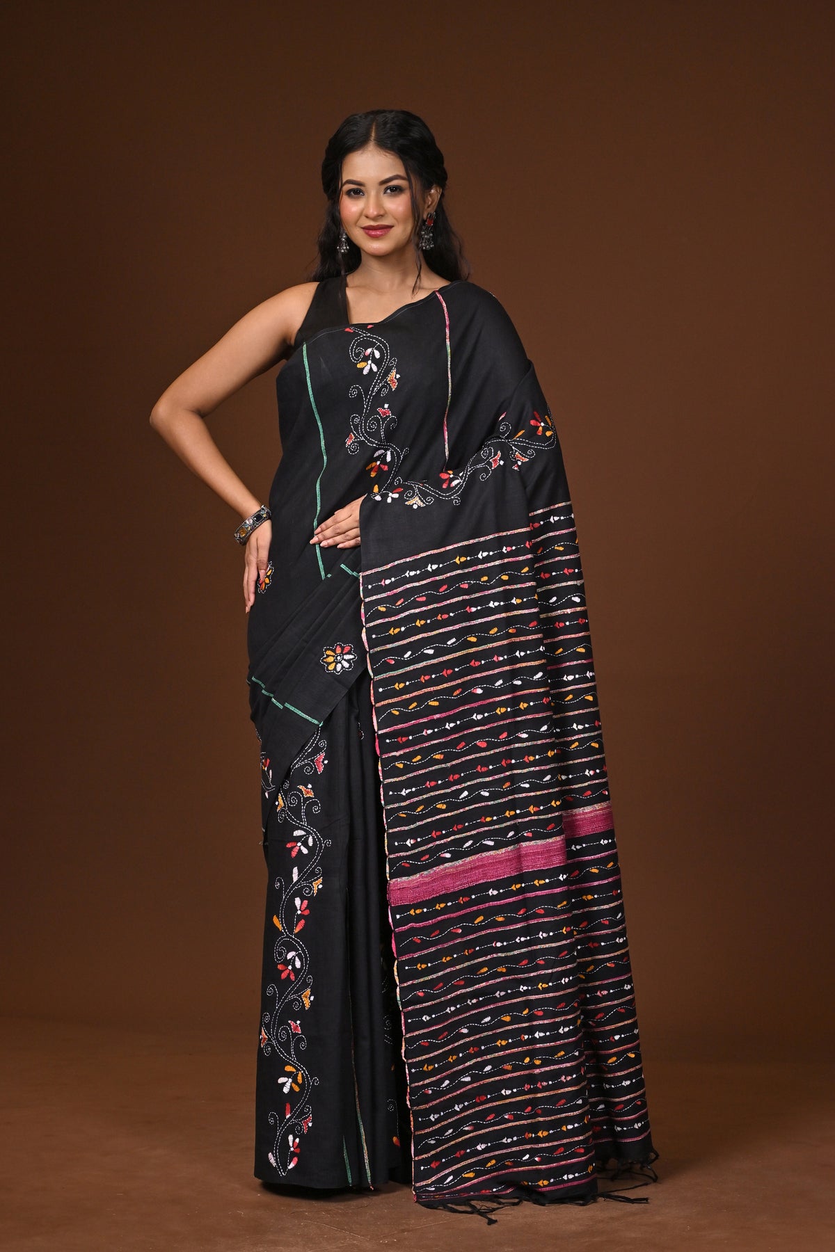 Cotton Khesh Kantha Saree