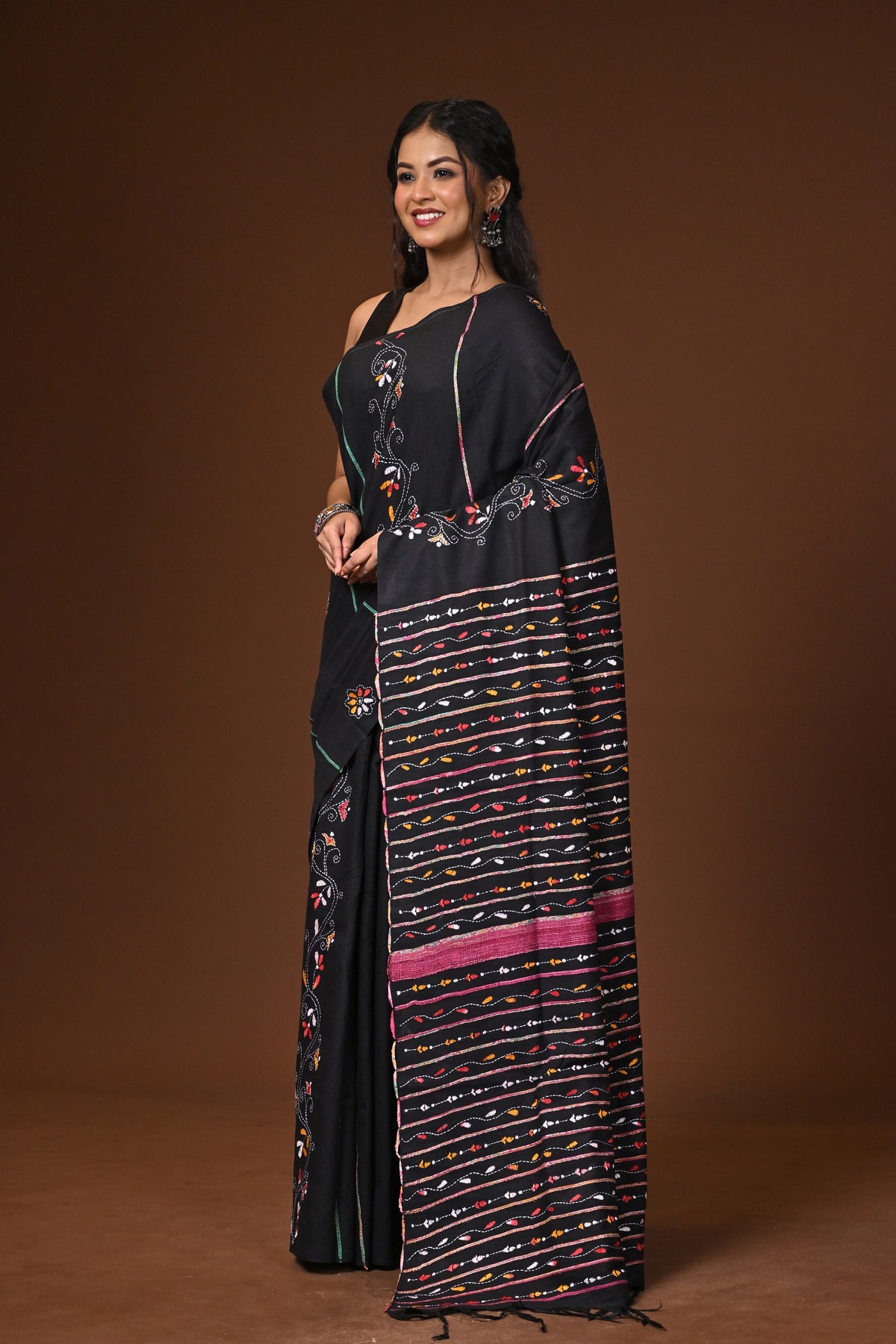 Cotton Khesh Kantha Saree
