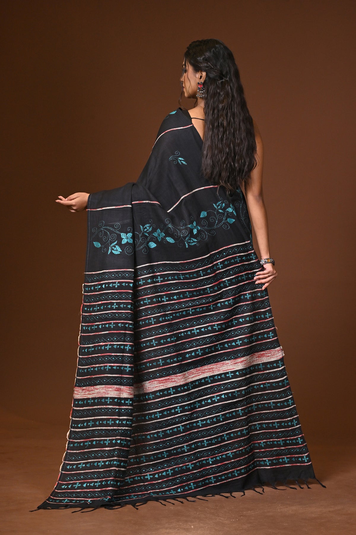 Cotton Khesh Kantha Saree