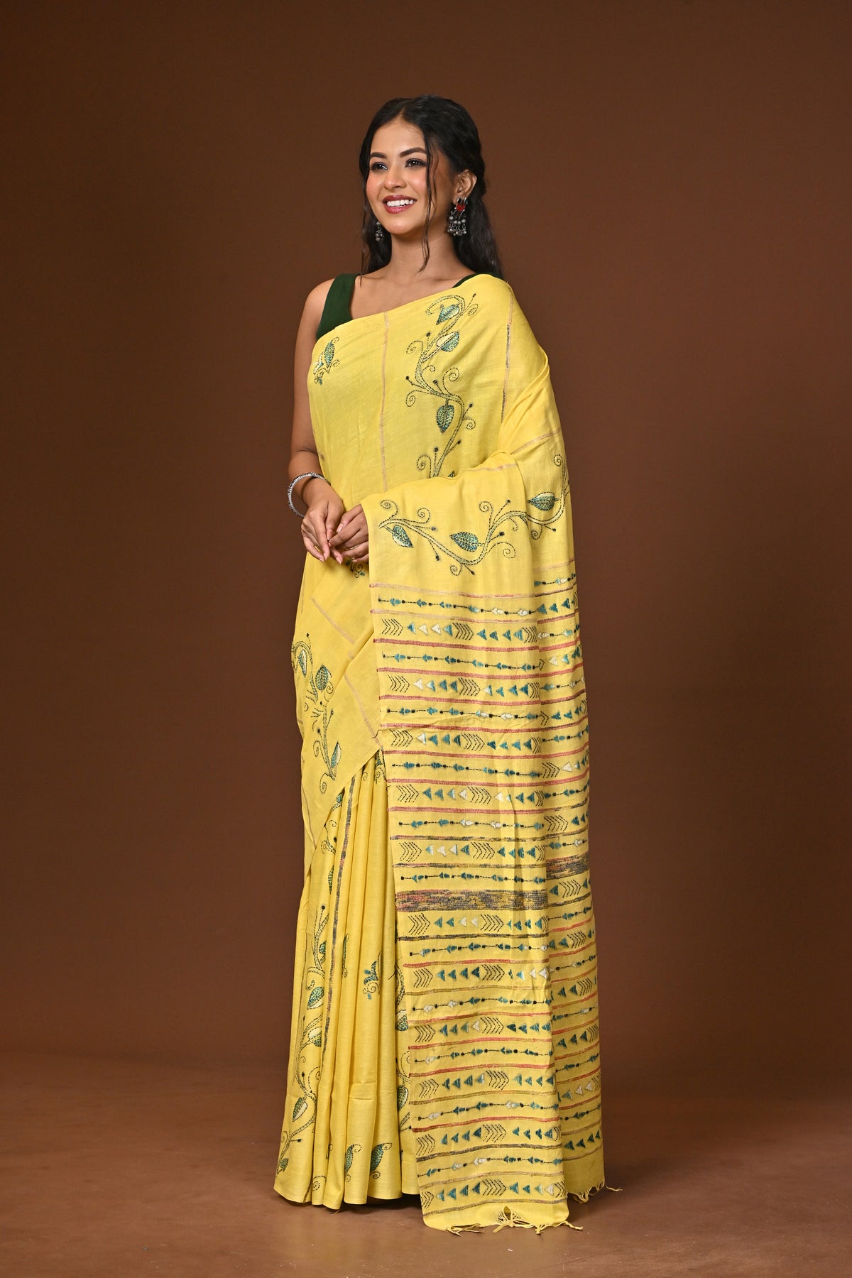 Cotton Khesh Kantha Saree