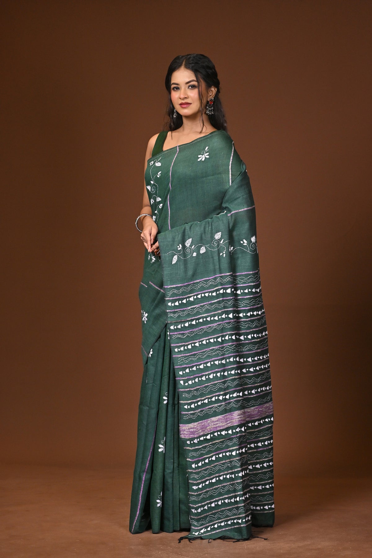 Cotton Khesh Kantha Saree