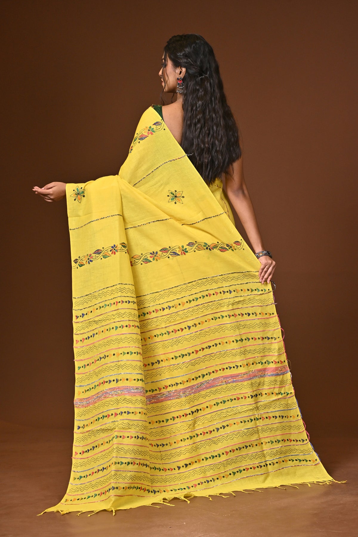 Cotton Khesh Kantha Saree
