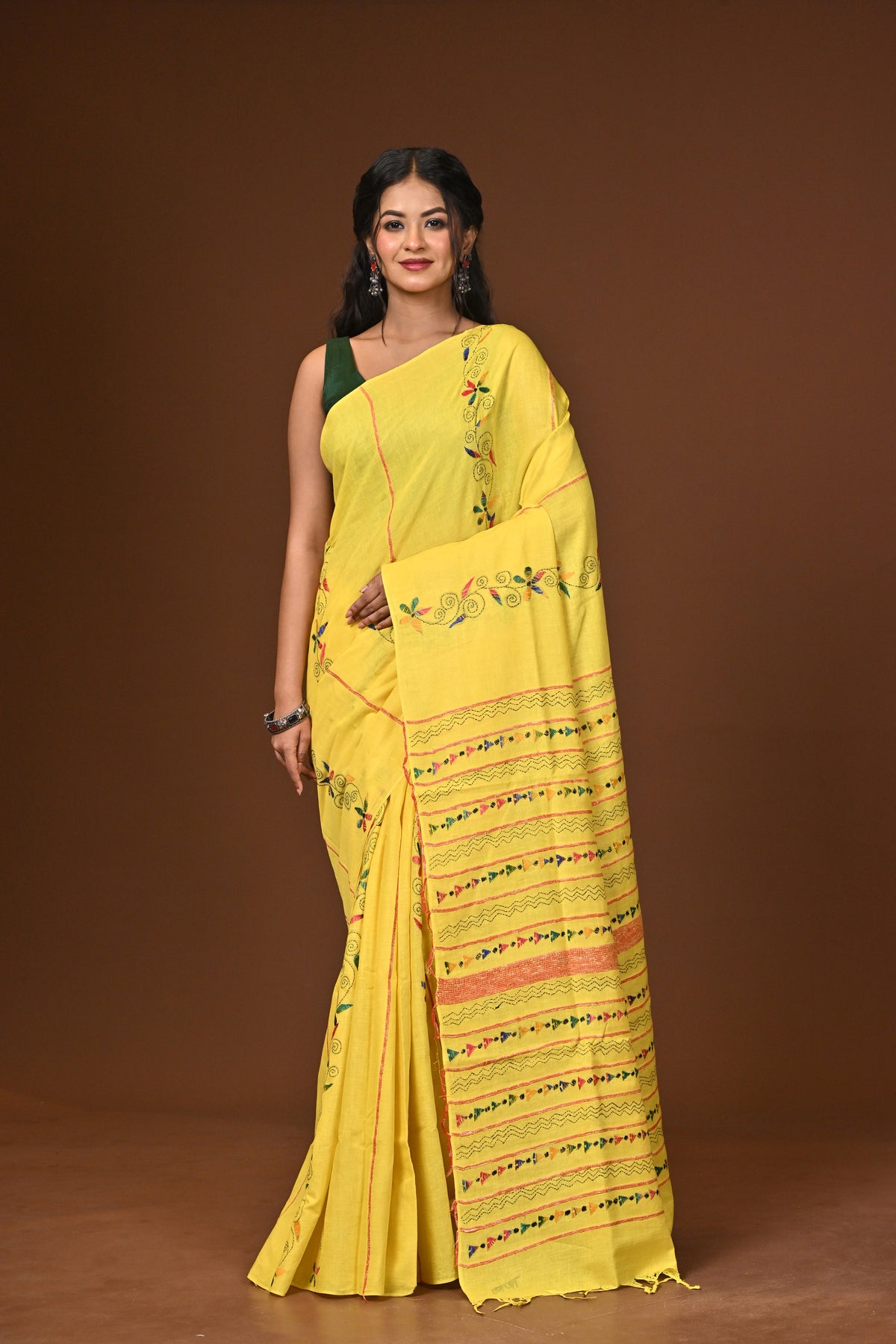 Cotton Khesh Kantha Saree