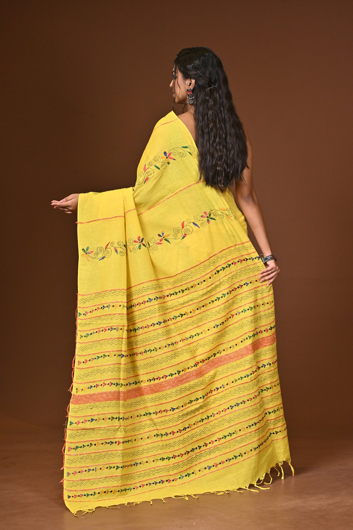 Cotton Khesh Kantha Saree