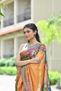 CHANDRAVATI BLENDED SILK KANTHA SAREE