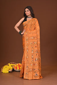 AGNIKA BLENDED SILK KANTHA SAREE