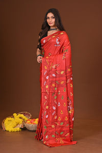 ASHAPURI BLENDED SILK KANTHA SAREE
