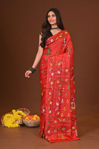 ASHAPURI BLENDED SILK KANTHA SAREE