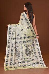 ANKURIKA BLENDED SILK KANTHA SAREE