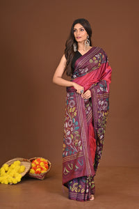 ANONDODHARA BLENDED SILK KANTHA SAREE