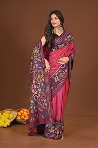 ANONDODHARA BLENDED SILK KANTHA SAREE