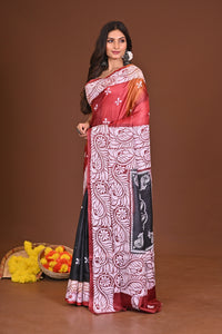 ANURAGIALOK PURE SILK KANTHA SAREE